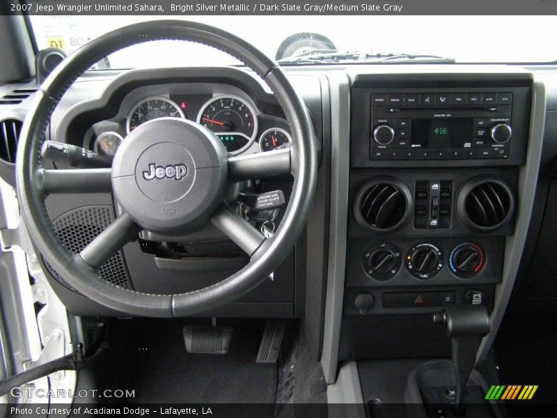 Bright Silver Metallic / Dark Slate Gray/Medium Slate Gray 2007 Jeep Wrangler Unlimited Sahara