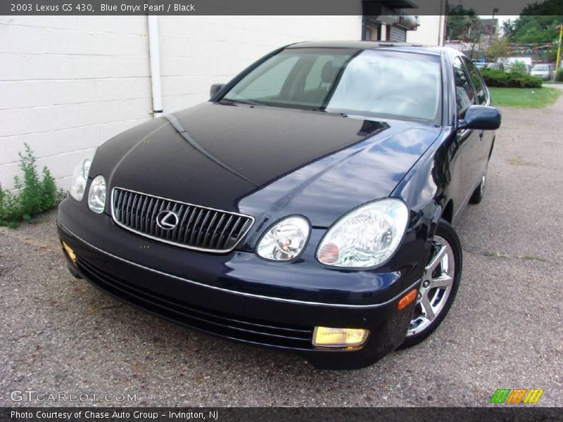 Blue Onyx Pearl / Black 2003 Lexus GS 430
