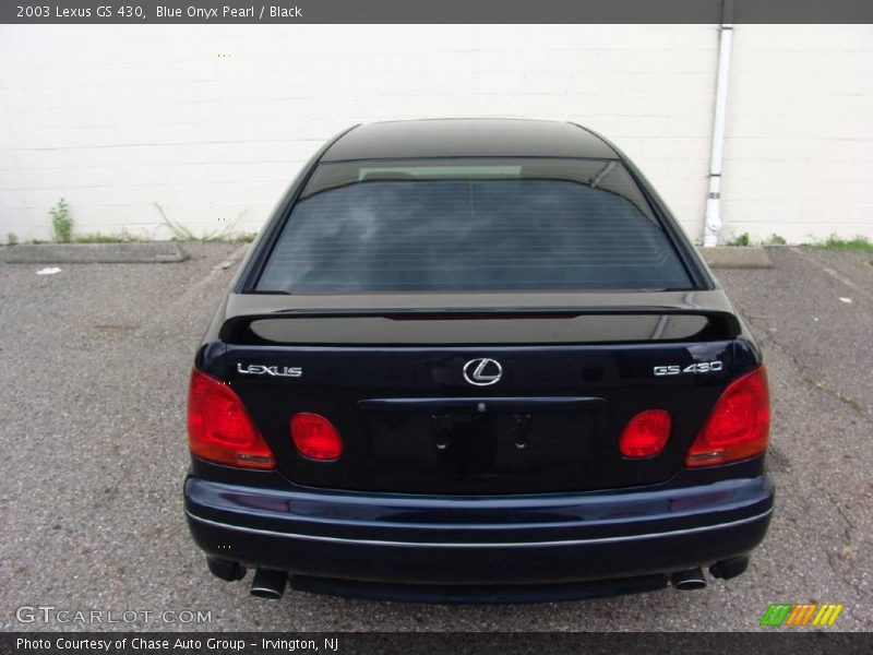 Blue Onyx Pearl / Black 2003 Lexus GS 430