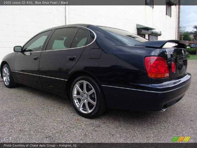 Blue Onyx Pearl / Black 2003 Lexus GS 430