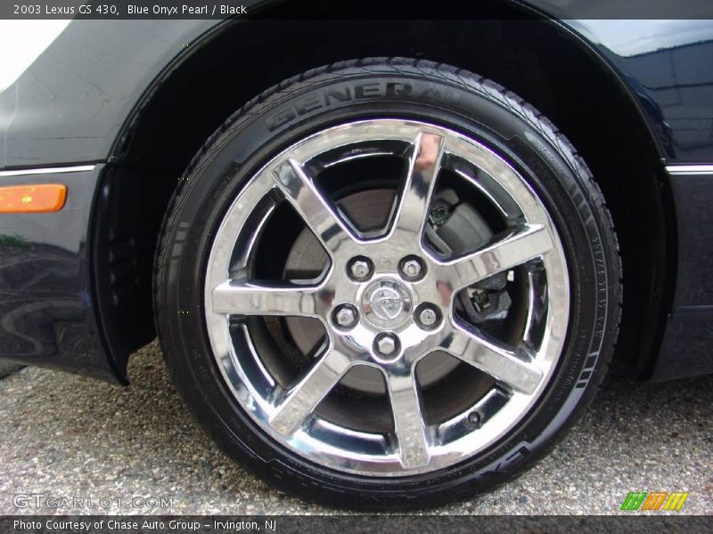 Blue Onyx Pearl / Black 2003 Lexus GS 430