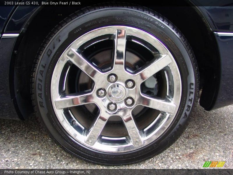 Blue Onyx Pearl / Black 2003 Lexus GS 430
