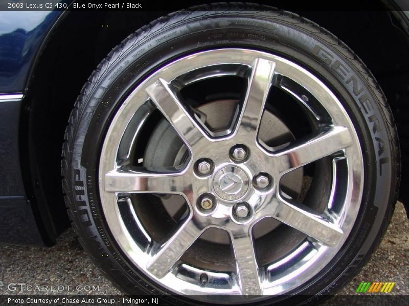 Blue Onyx Pearl / Black 2003 Lexus GS 430