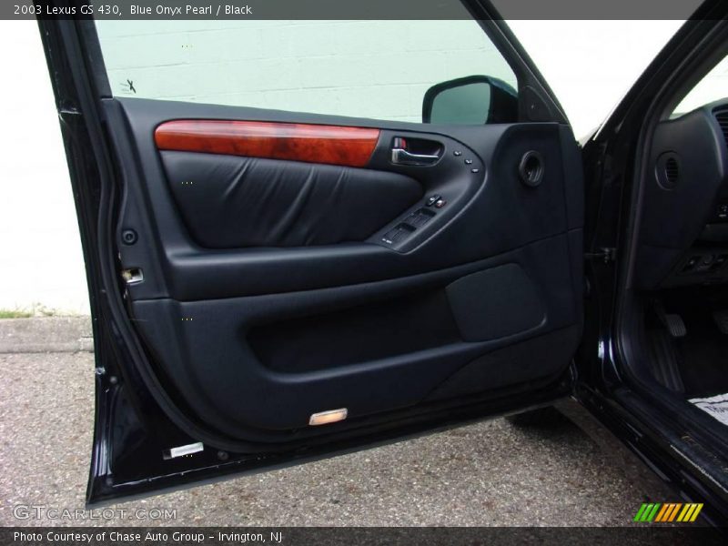 Blue Onyx Pearl / Black 2003 Lexus GS 430