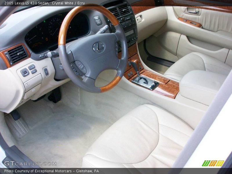 Crystal White / Ecru 2005 Lexus LS 430 Sedan