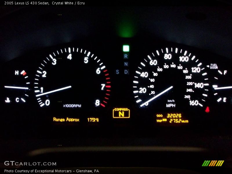 Crystal White / Ecru 2005 Lexus LS 430 Sedan