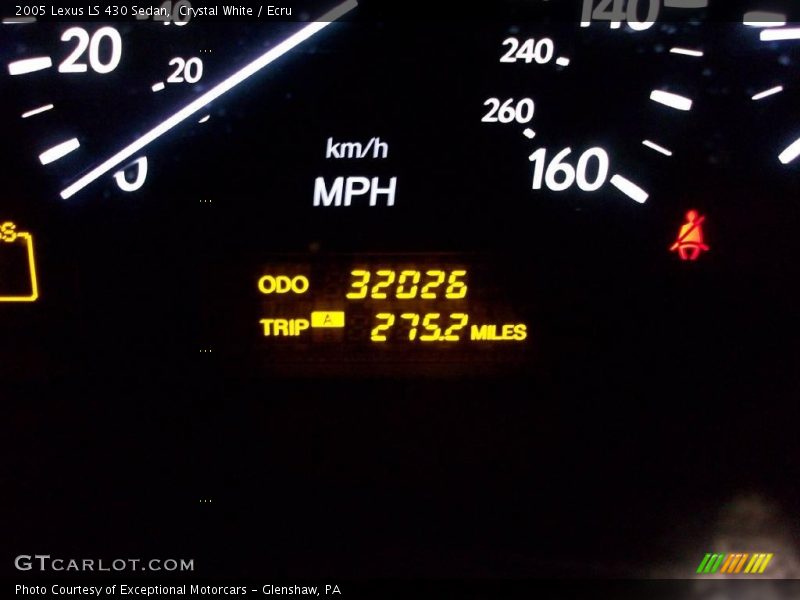 Crystal White / Ecru 2005 Lexus LS 430 Sedan