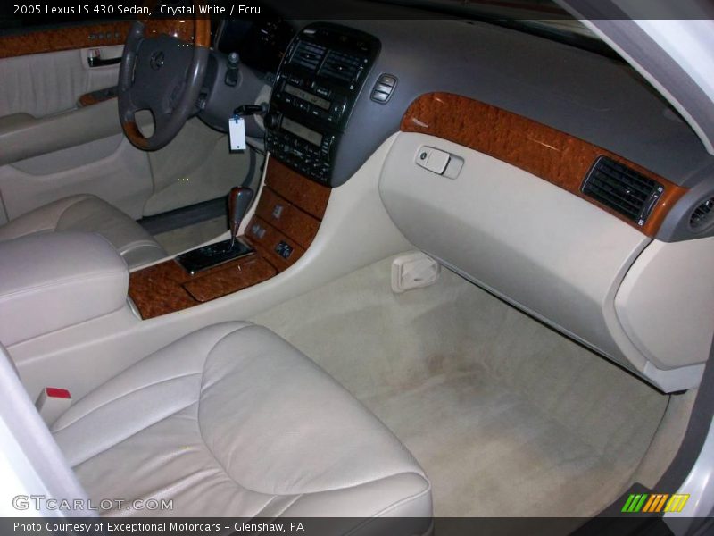 Crystal White / Ecru 2005 Lexus LS 430 Sedan