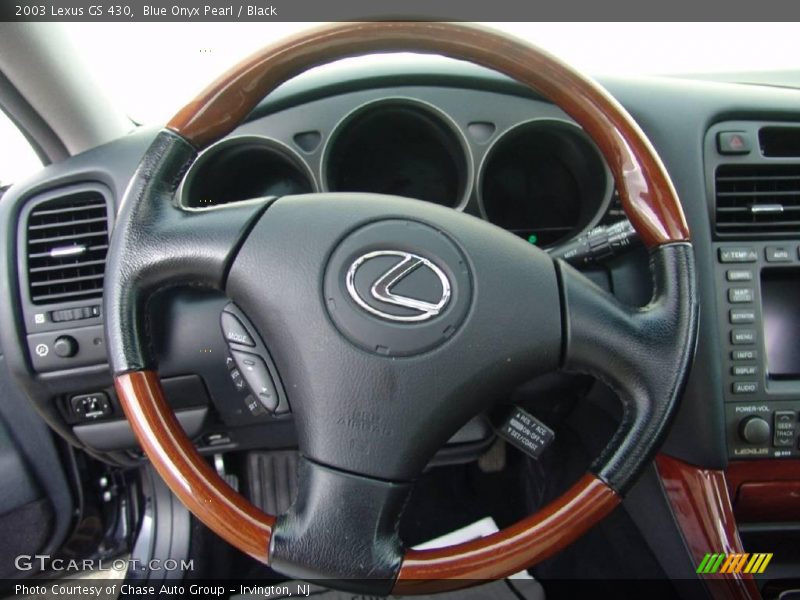 Blue Onyx Pearl / Black 2003 Lexus GS 430