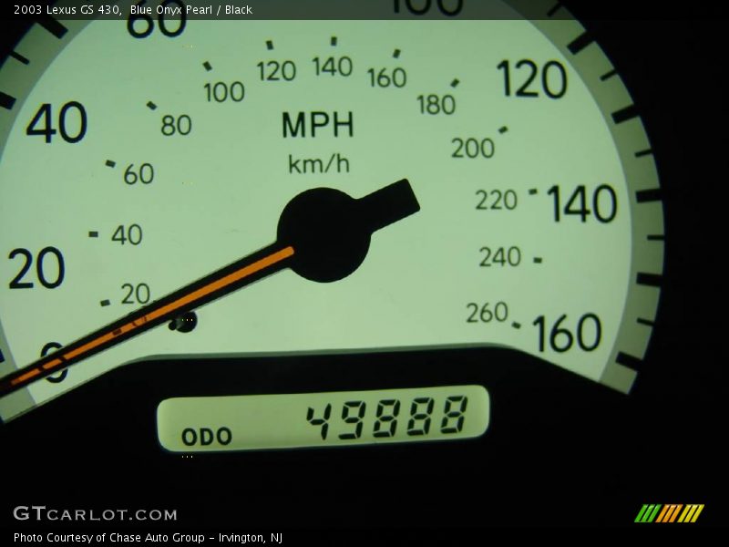 Blue Onyx Pearl / Black 2003 Lexus GS 430