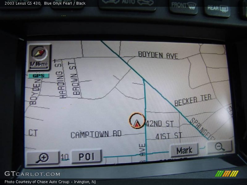 Blue Onyx Pearl / Black 2003 Lexus GS 430