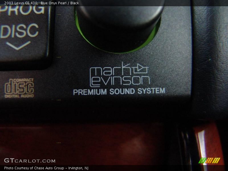 Blue Onyx Pearl / Black 2003 Lexus GS 430