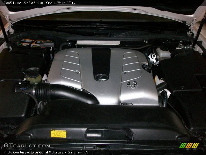 Crystal White / Ecru 2005 Lexus LS 430 Sedan