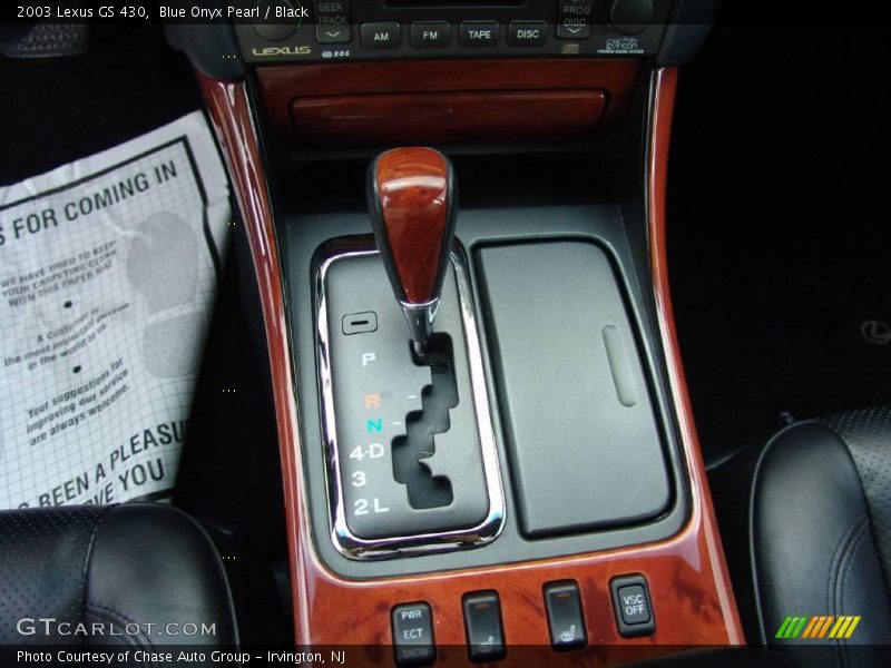 Blue Onyx Pearl / Black 2003 Lexus GS 430