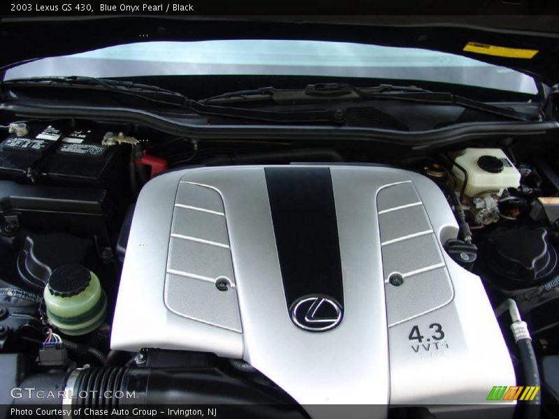 Blue Onyx Pearl / Black 2003 Lexus GS 430