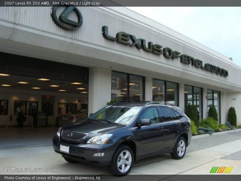 Flint Gray Mica / Light Gray 2007 Lexus RX 350 AWD