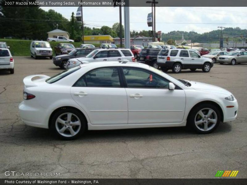 Performance White / Beige 2007 Mazda MAZDA6 s Touring Sedan