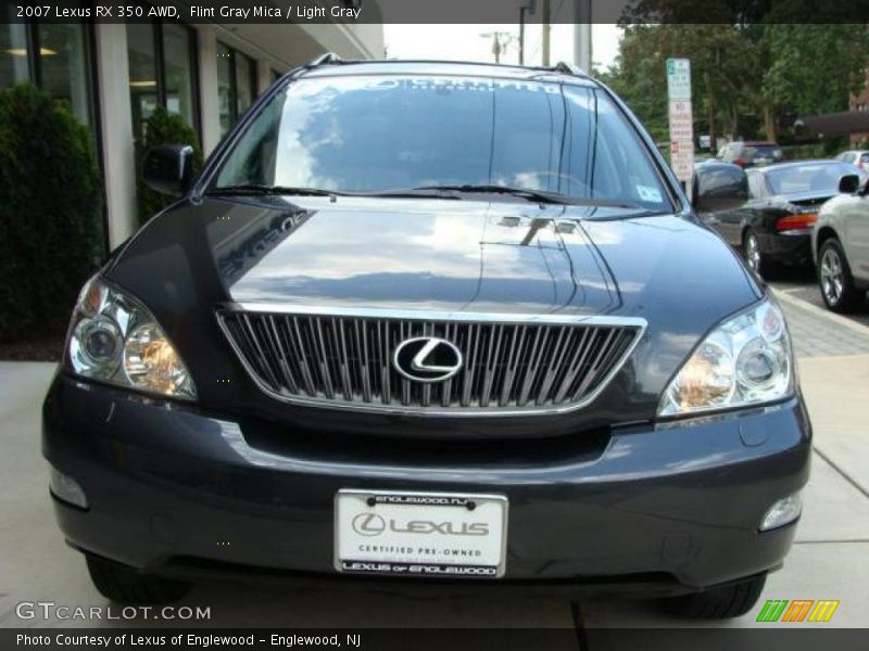 Flint Gray Mica / Light Gray 2007 Lexus RX 350 AWD