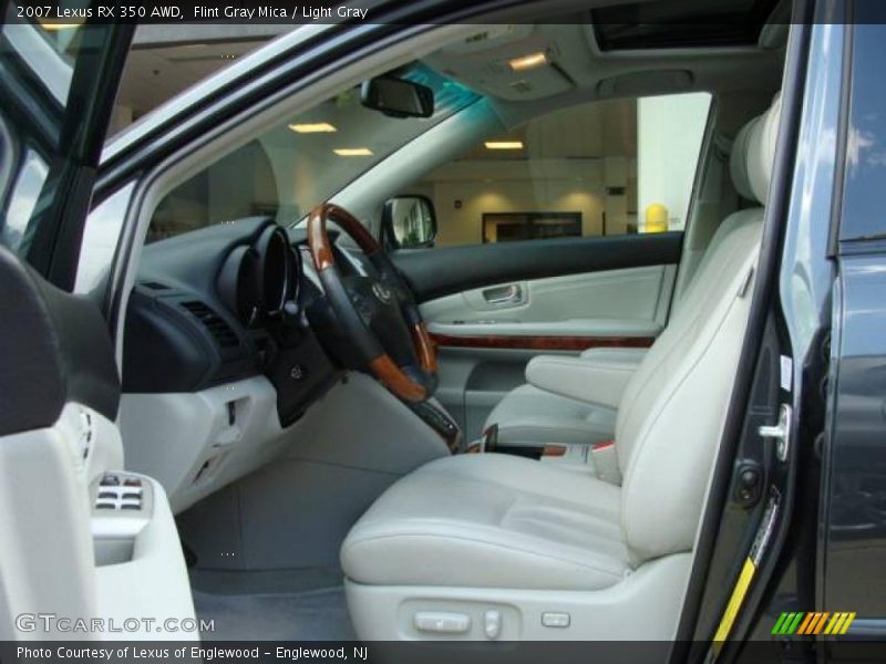 Flint Gray Mica / Light Gray 2007 Lexus RX 350 AWD