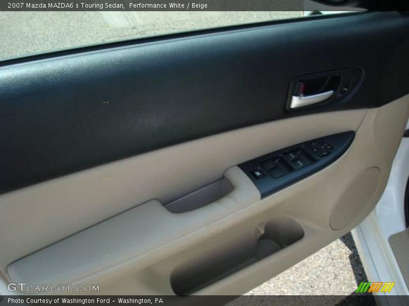 Performance White / Beige 2007 Mazda MAZDA6 s Touring Sedan