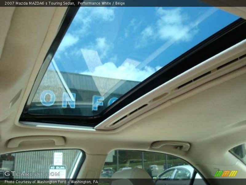 Performance White / Beige 2007 Mazda MAZDA6 s Touring Sedan