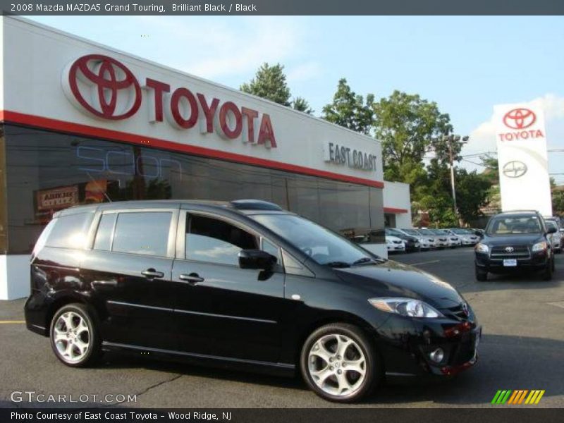 Brilliant Black / Black 2008 Mazda MAZDA5 Grand Touring