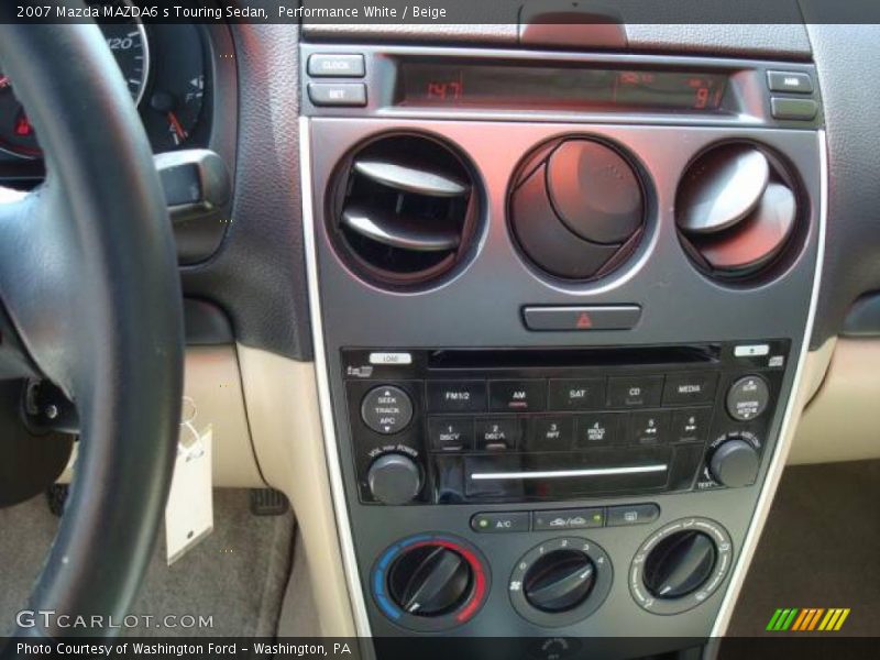 Performance White / Beige 2007 Mazda MAZDA6 s Touring Sedan