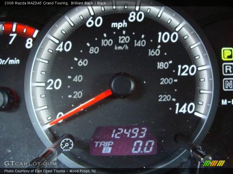 Brilliant Black / Black 2008 Mazda MAZDA5 Grand Touring