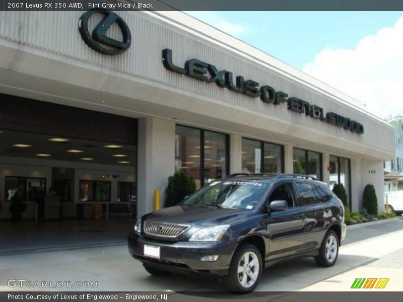 Flint Gray Mica / Black 2007 Lexus RX 350 AWD