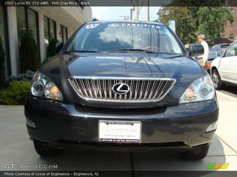 Flint Gray Mica / Black 2007 Lexus RX 350 AWD