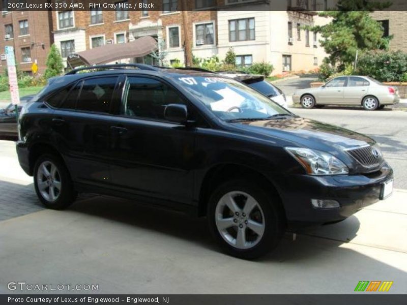 Flint Gray Mica / Black 2007 Lexus RX 350 AWD