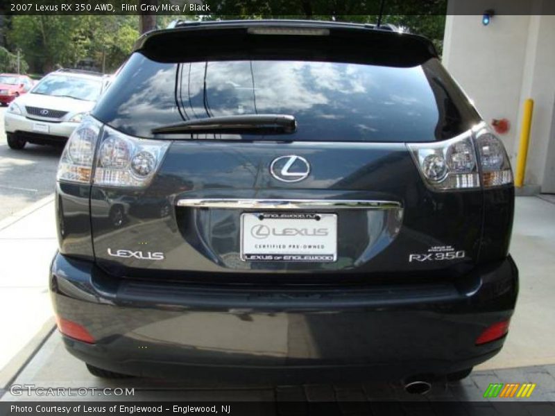 Flint Gray Mica / Black 2007 Lexus RX 350 AWD