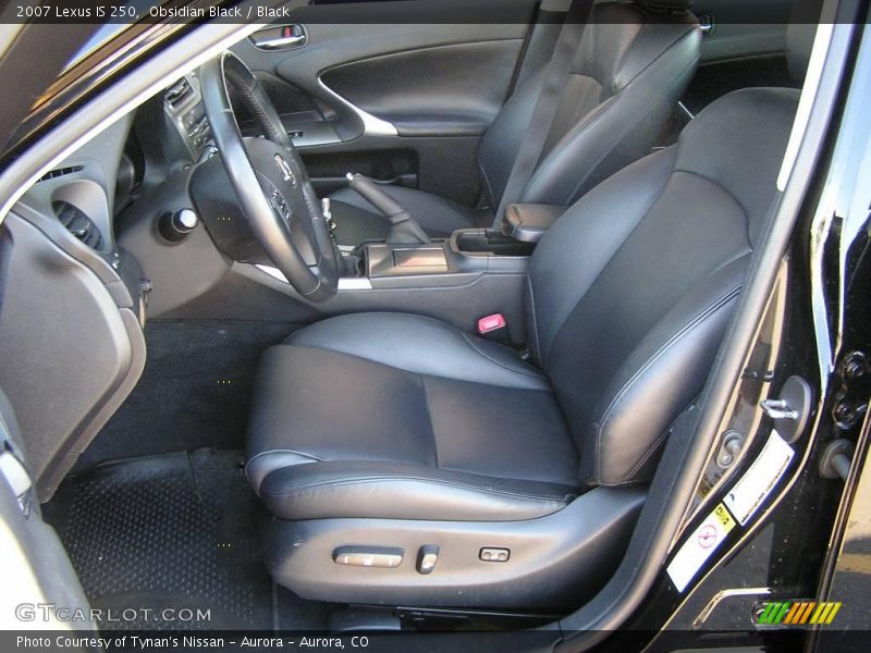 Obsidian Black / Black 2007 Lexus IS 250