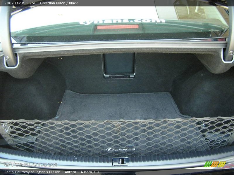 Obsidian Black / Black 2007 Lexus IS 250