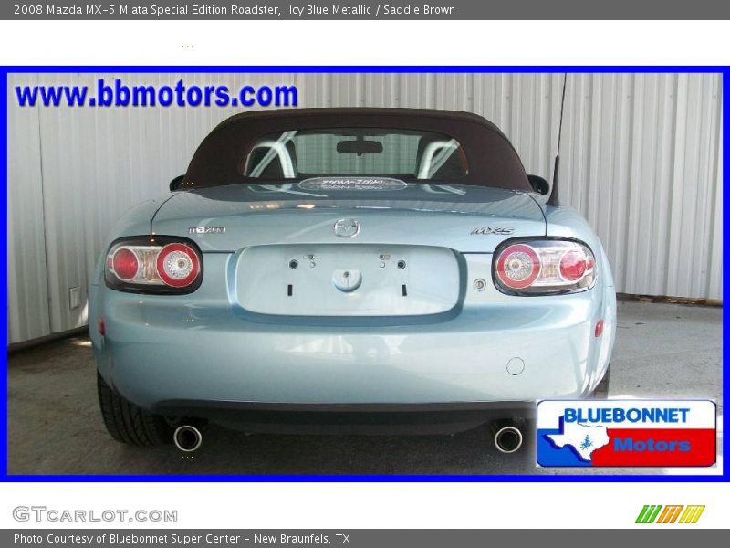 Icy Blue Metallic / Saddle Brown 2008 Mazda MX-5 Miata Special Edition Roadster