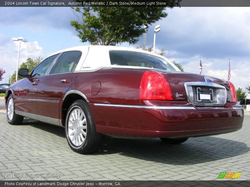 Autumn Red Metallic / Dark Stone/Medium Light Stone 2004 Lincoln Town Car Signature