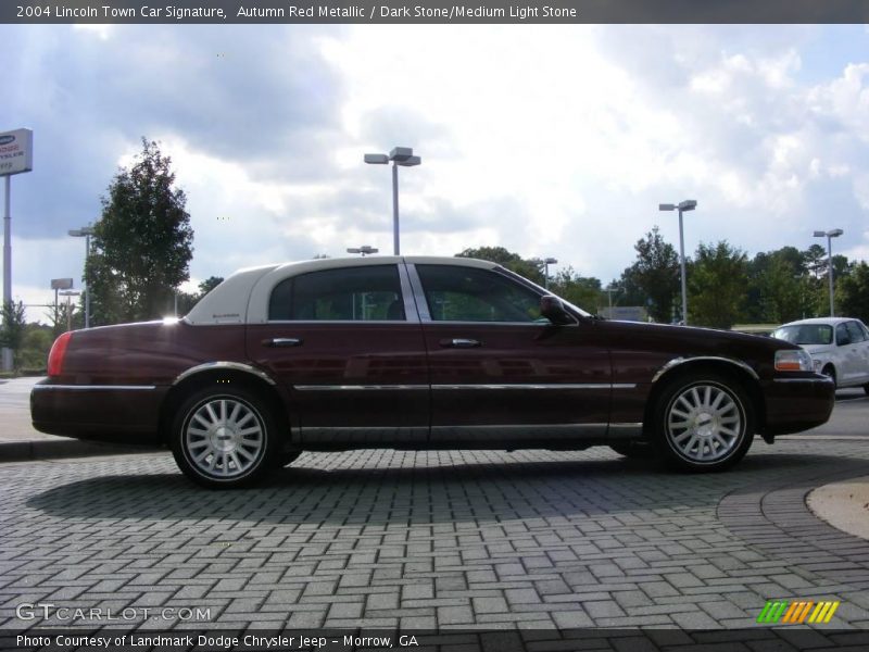 Autumn Red Metallic / Dark Stone/Medium Light Stone 2004 Lincoln Town Car Signature