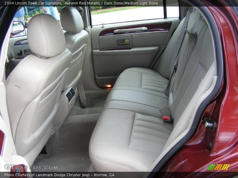 Autumn Red Metallic / Dark Stone/Medium Light Stone 2004 Lincoln Town Car Signature