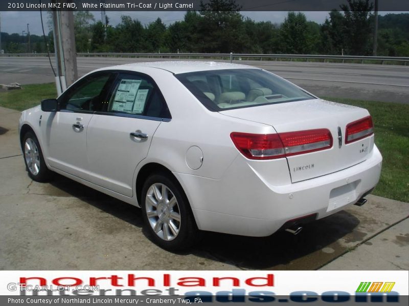 White Platinum Tri-Coat / Light Camel 2010 Lincoln MKZ FWD