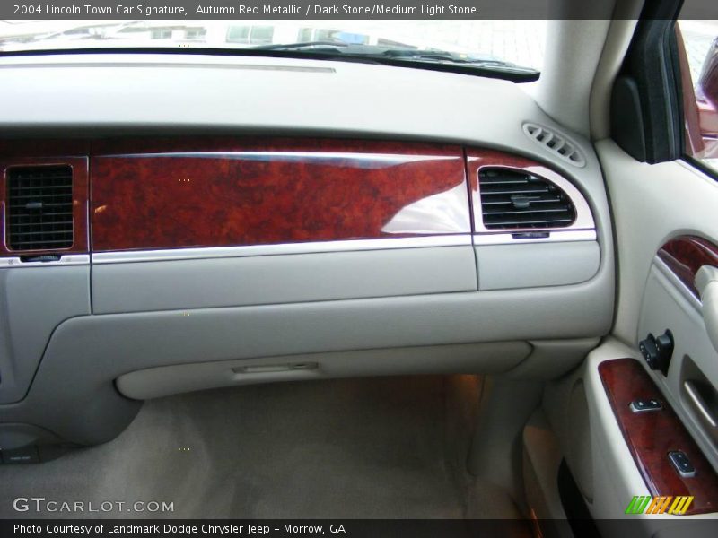 Autumn Red Metallic / Dark Stone/Medium Light Stone 2004 Lincoln Town Car Signature