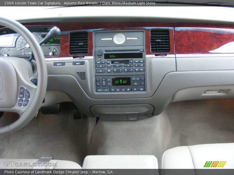 Autumn Red Metallic / Dark Stone/Medium Light Stone 2004 Lincoln Town Car Signature