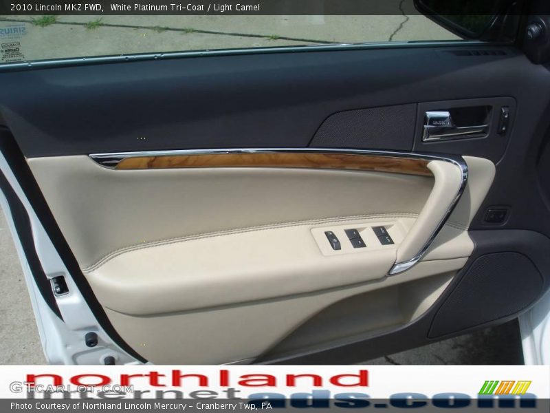 White Platinum Tri-Coat / Light Camel 2010 Lincoln MKZ FWD