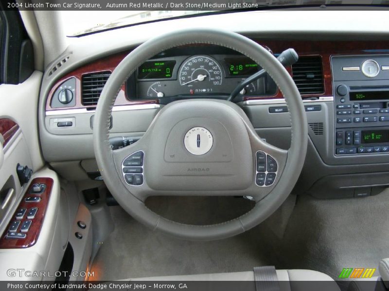 Autumn Red Metallic / Dark Stone/Medium Light Stone 2004 Lincoln Town Car Signature