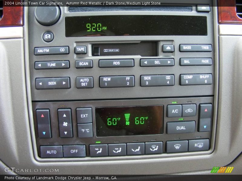 Autumn Red Metallic / Dark Stone/Medium Light Stone 2004 Lincoln Town Car Signature