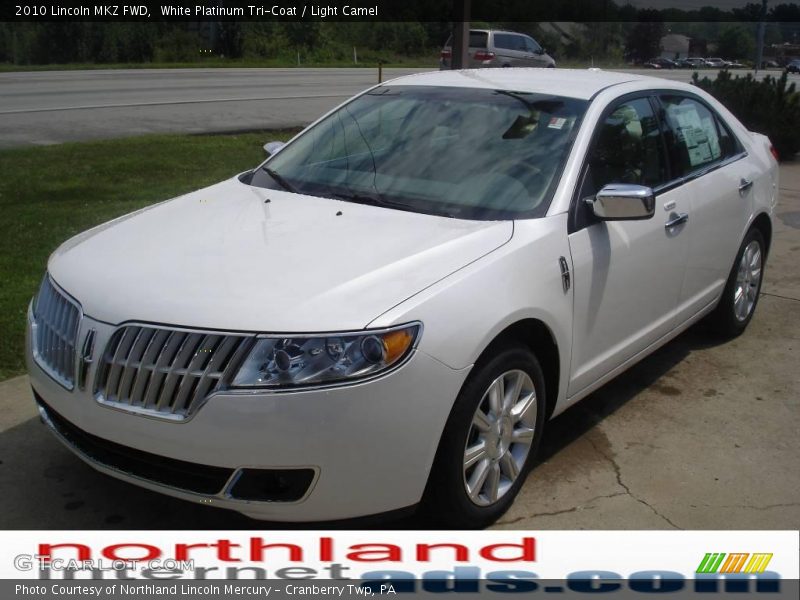 White Platinum Tri-Coat / Light Camel 2010 Lincoln MKZ FWD