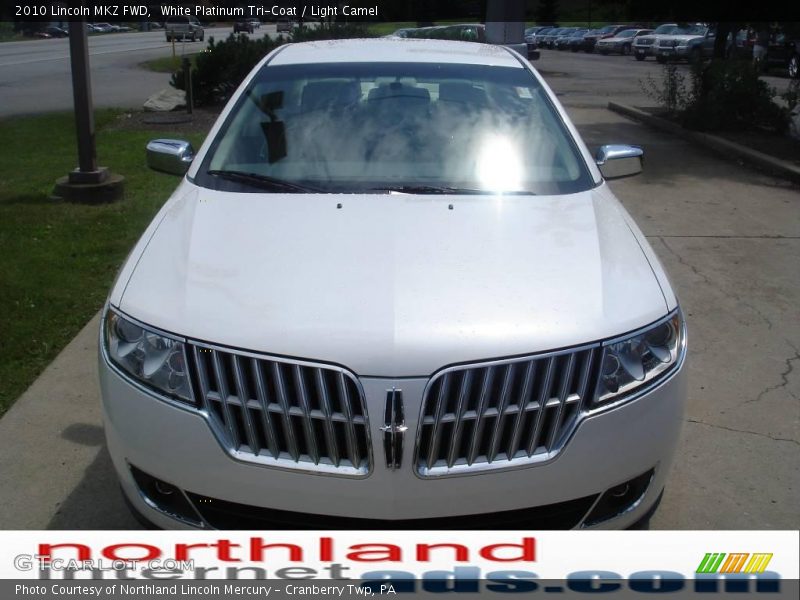 White Platinum Tri-Coat / Light Camel 2010 Lincoln MKZ FWD