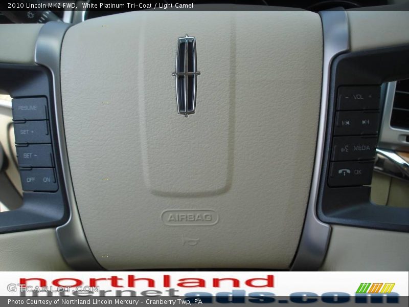 White Platinum Tri-Coat / Light Camel 2010 Lincoln MKZ FWD