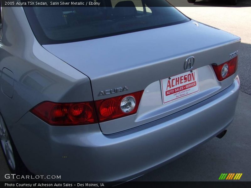 Satin Silver Metallic / Ebony 2005 Acura TSX Sedan