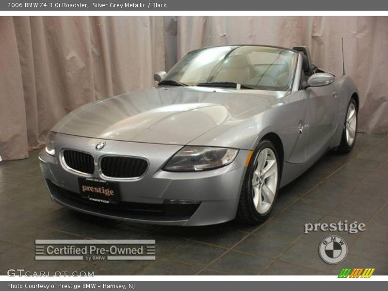 Silver Grey Metallic / Black 2006 BMW Z4 3.0i Roadster