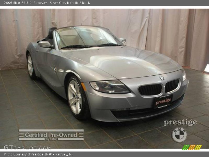 Silver Grey Metallic / Black 2006 BMW Z4 3.0i Roadster